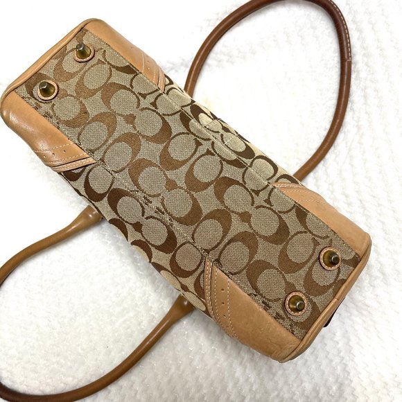 Coach Monogram canvas/leather satchel j067110532 - Picture 6 of 14